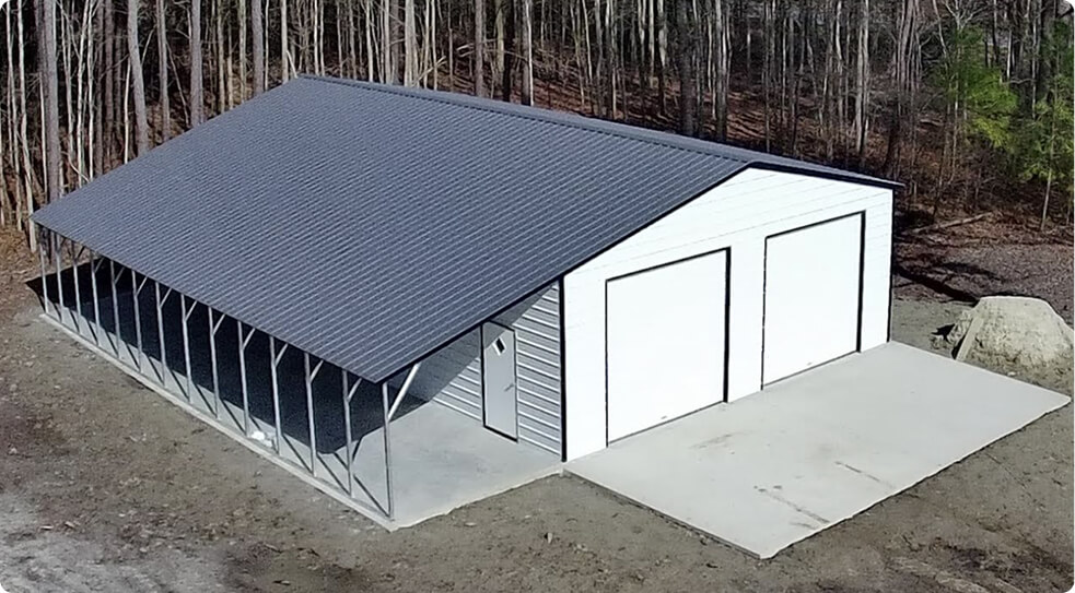 Metal Barns Lean-To