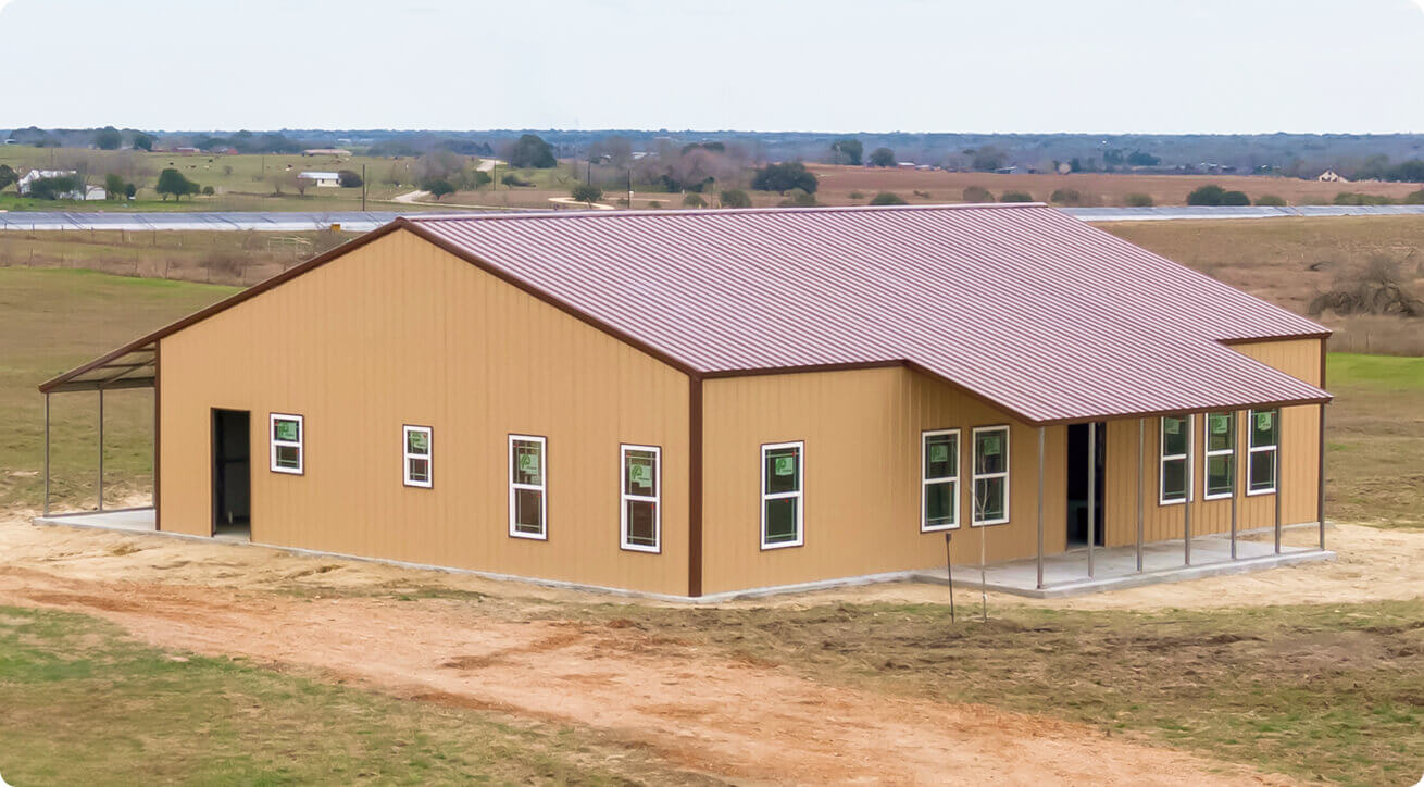 Metal Building Lean-To