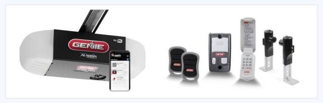 Genie garage door opener and accessories