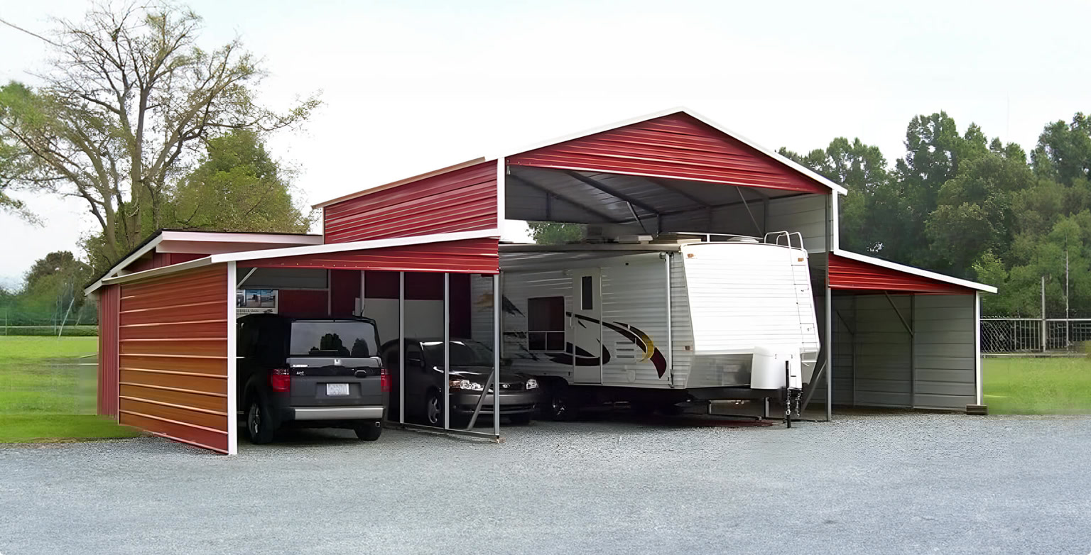 RV shelter idea: Other Metal Buildings as RV Shelters