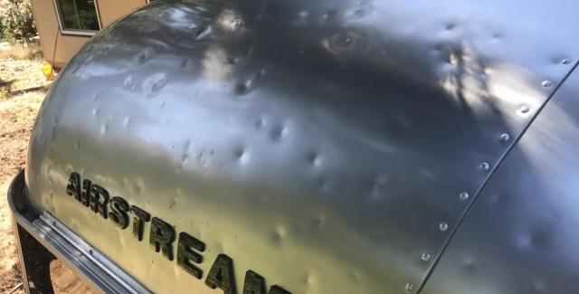 RV with hail damage