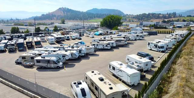 Outdoor, uncovered RV storage