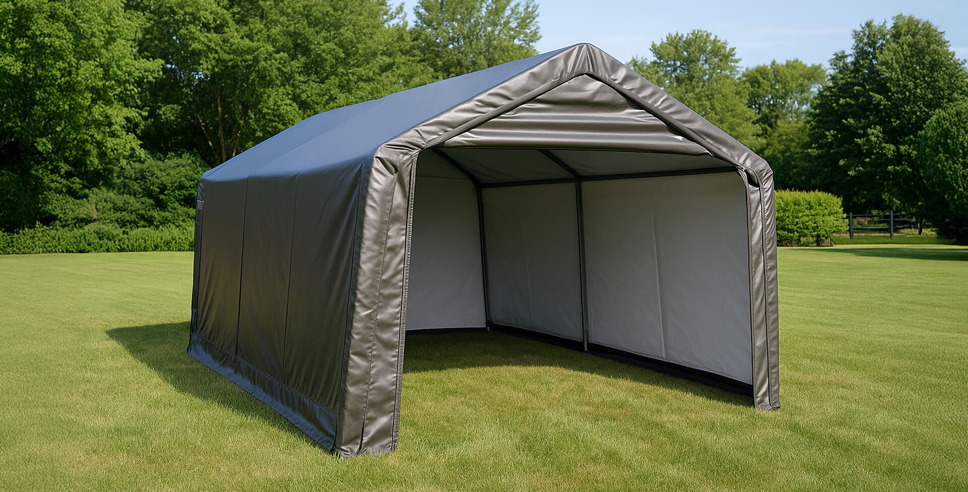 Fabric portable carport