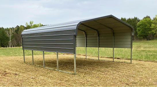 Carport with side panels