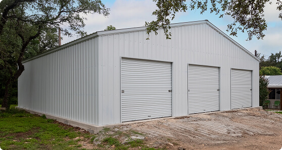 3 Car Metal Garage