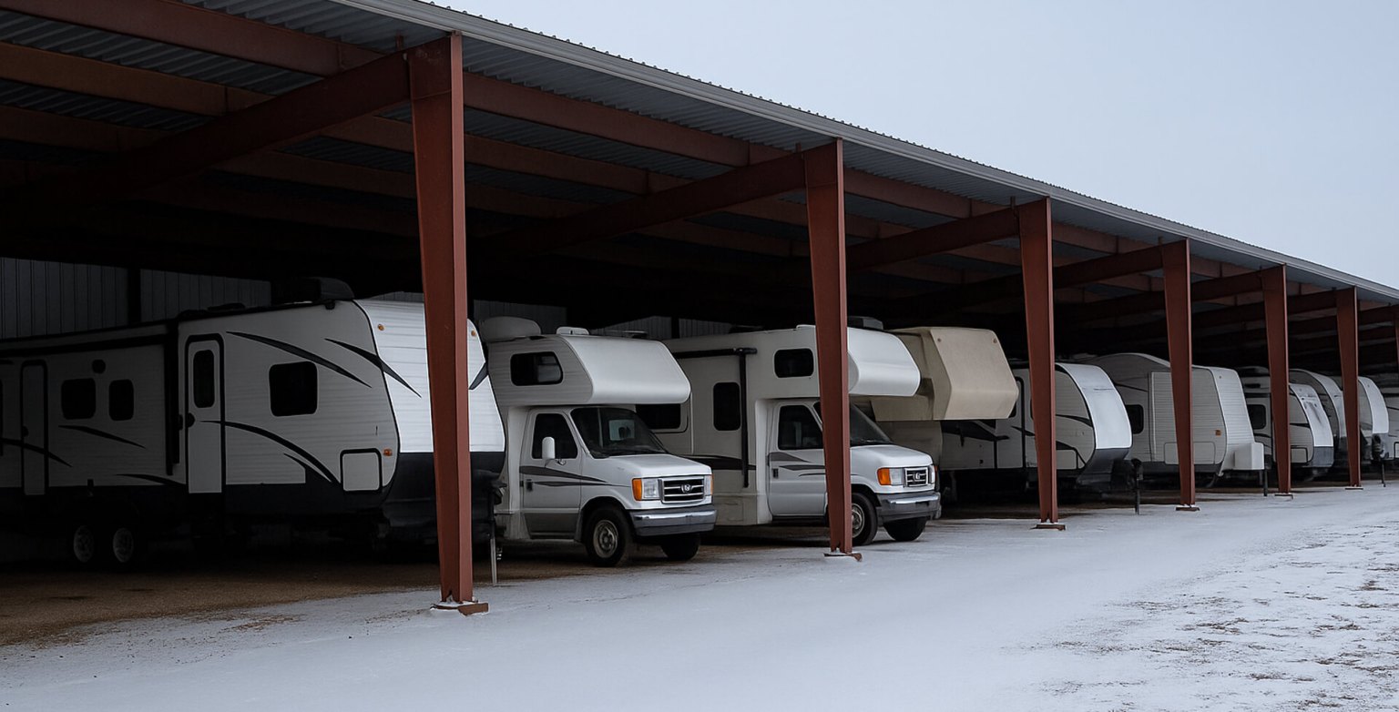 Covered RV storage