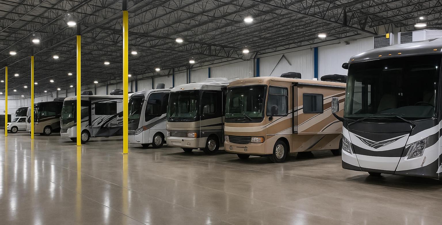Indoor RV storage