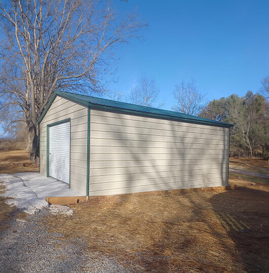 Garage with one garage door