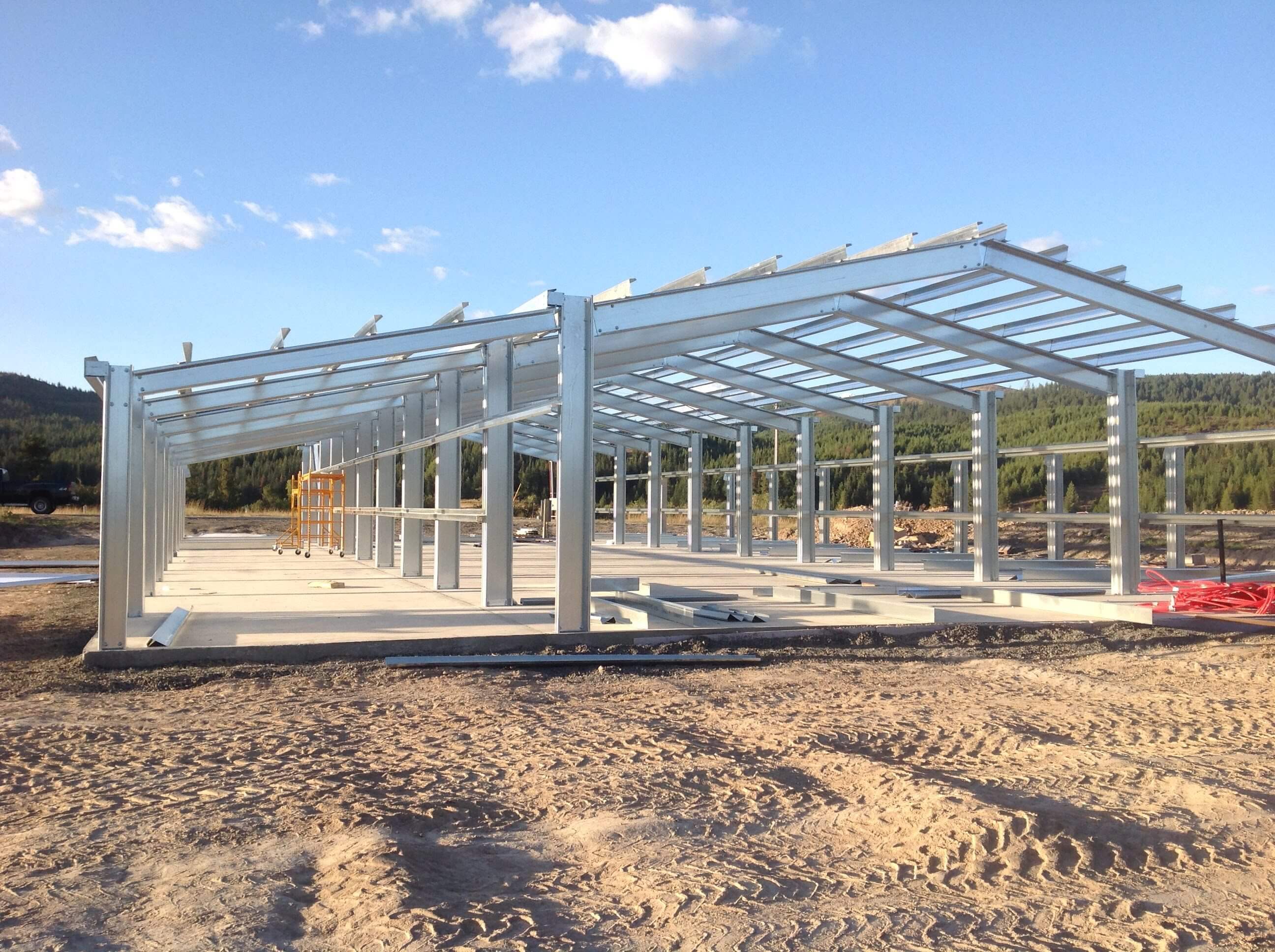 DIY metal building kit cold formed steel buliding alans factory outlet rotated