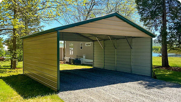 24x20 Vertical Roof Carport