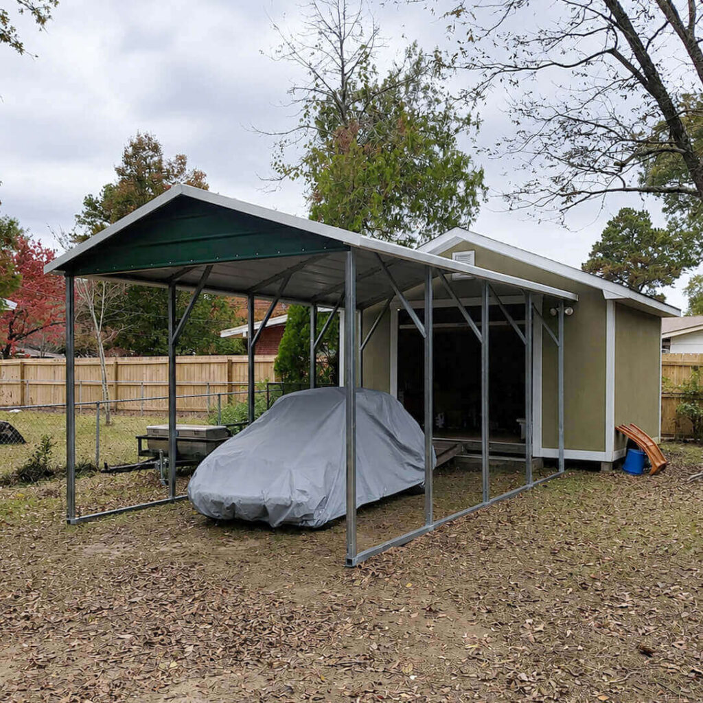 12x20 Boxed Eave Style Carport