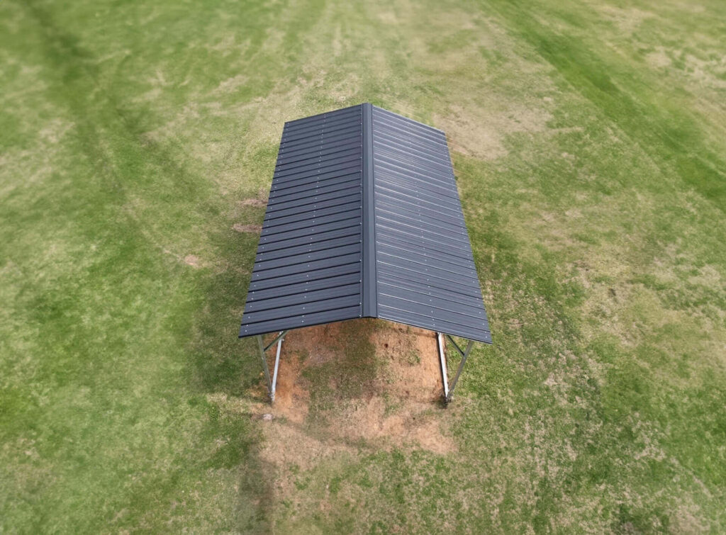 12x20 Vertical Roof Metal Carport