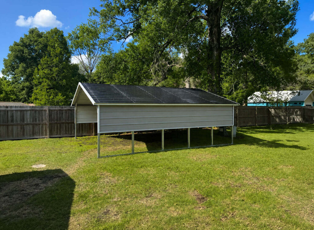 18x20 Boxed Eave Steel Carport