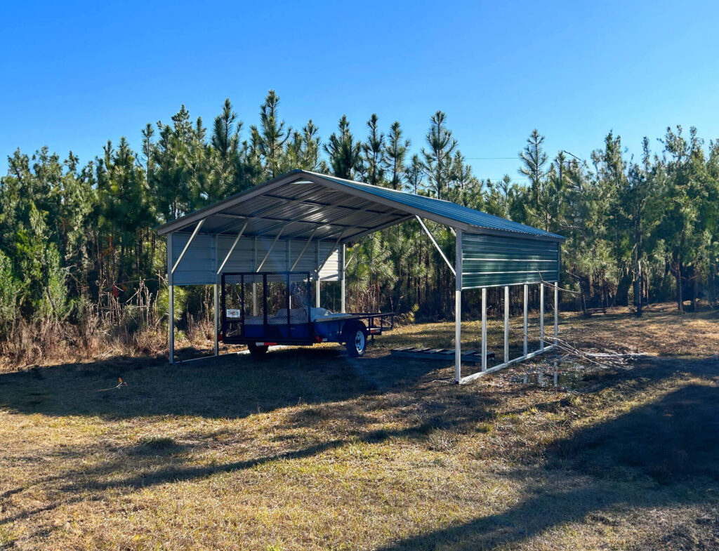 18x25 Vertical Carport