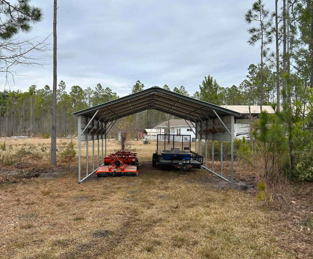 18x25 Vertical Carport