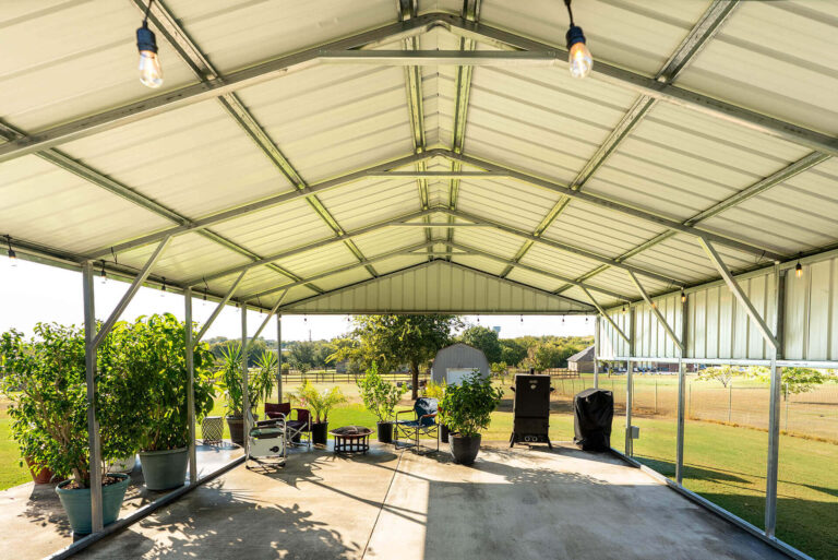 20x25 Vertical Roof Metal Carport