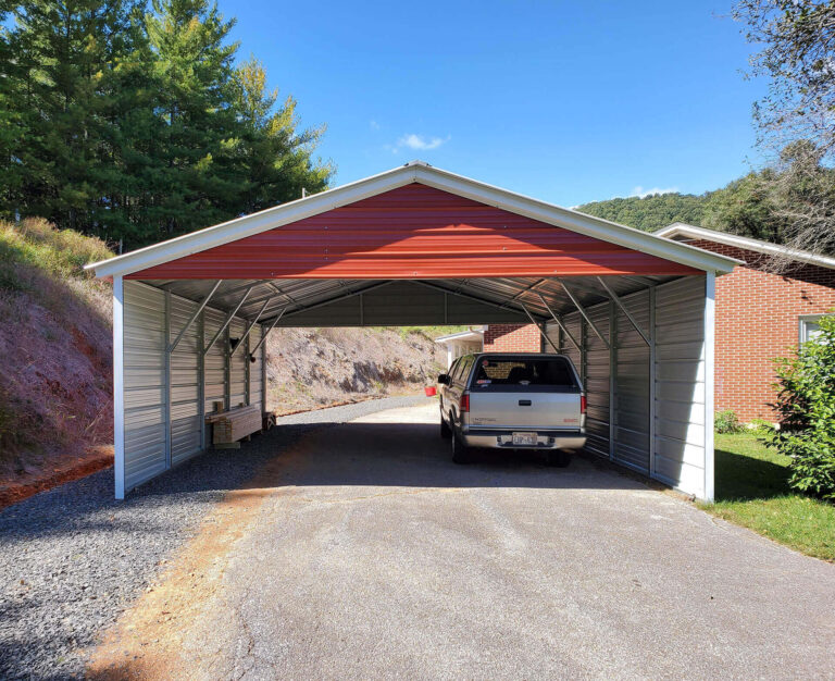 20x25 Vertical Roof Metal Carport