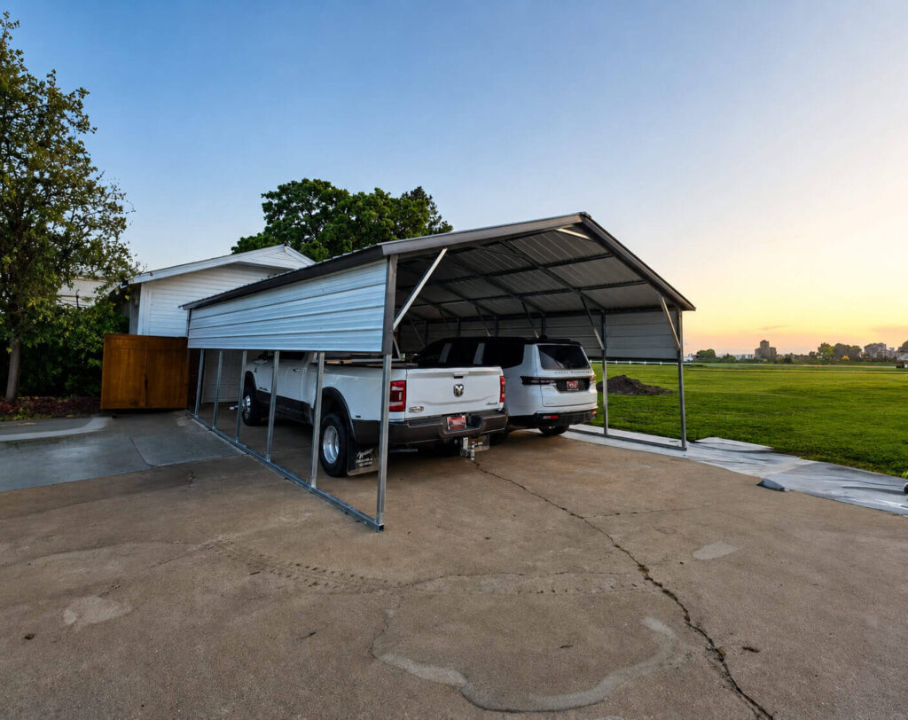 20x30 Vertical Roof Metal Carport