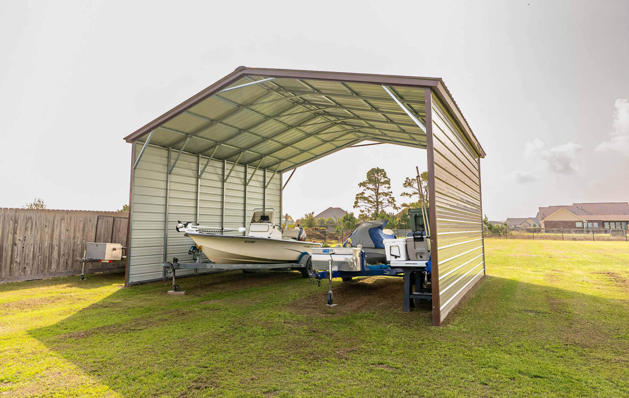 24x20 Vertical Roof Metal Carport