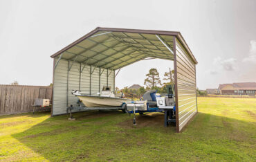 24x20 Vertical Roof Carport North