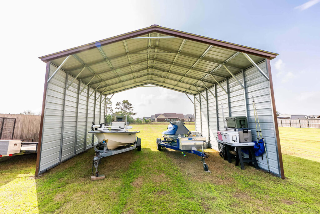 24x20 Vertical Roof Metal Carport