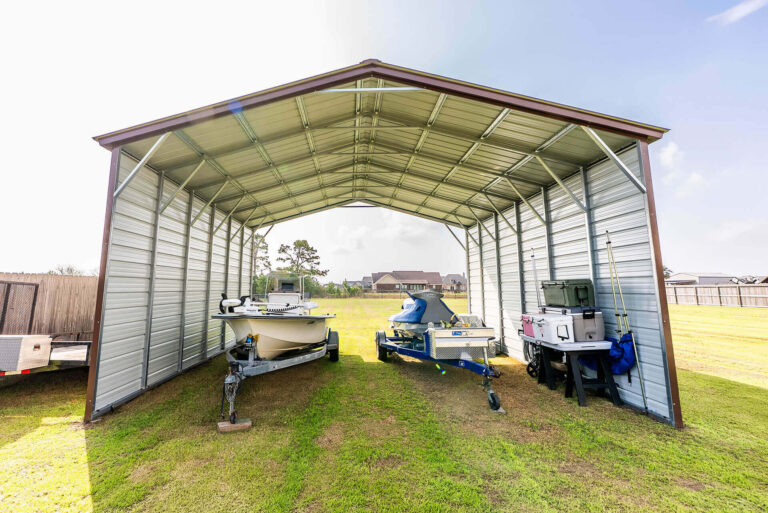 24x20 Vertical Roof Metal Carport