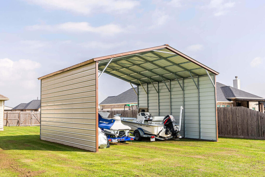 24x20 Vertical Roof Metal Carport