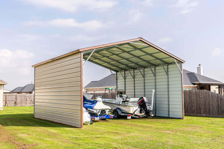 24x20 Vertical Roof Metal Carport
