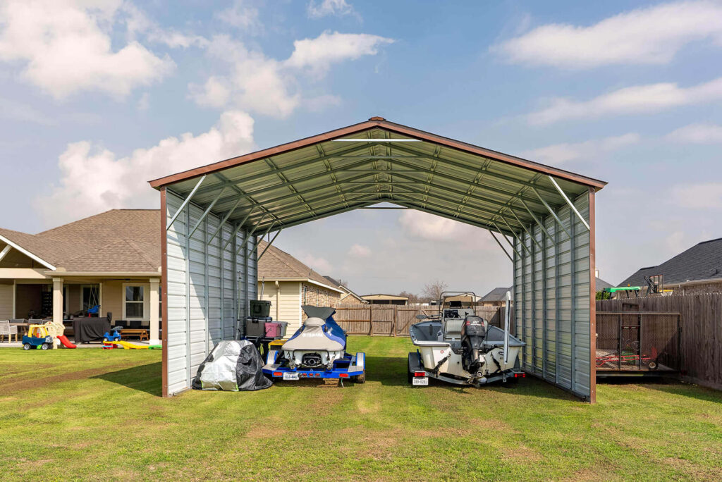 24x20 Vertical Roof Metal Carport