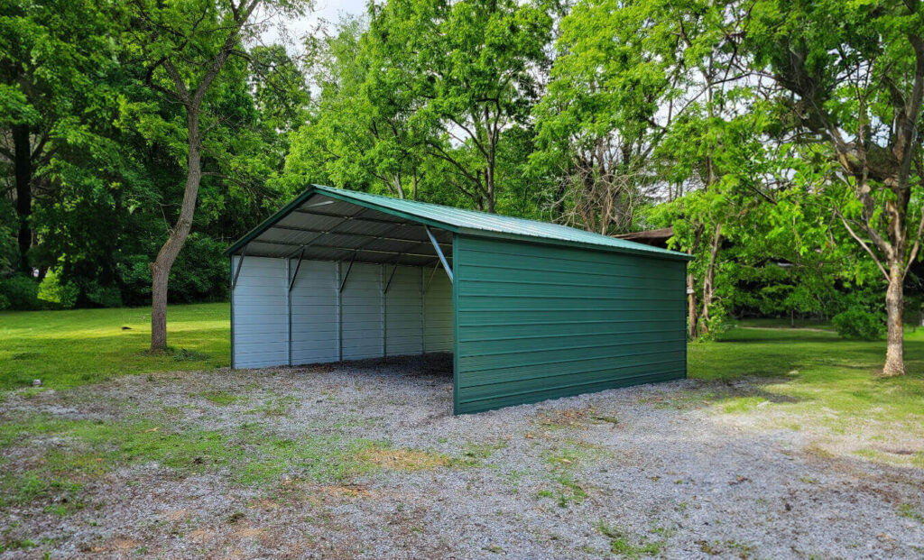 24x25 Vertical Roof Metal Carport