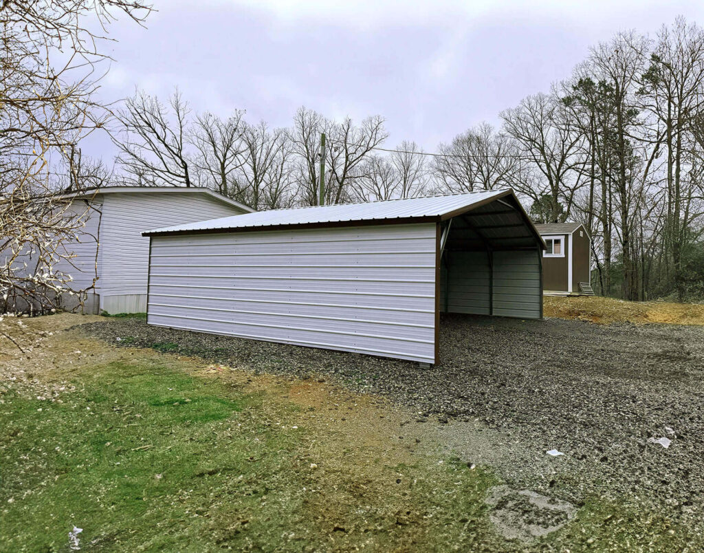 24x25 Vertical Roof Metal Carport