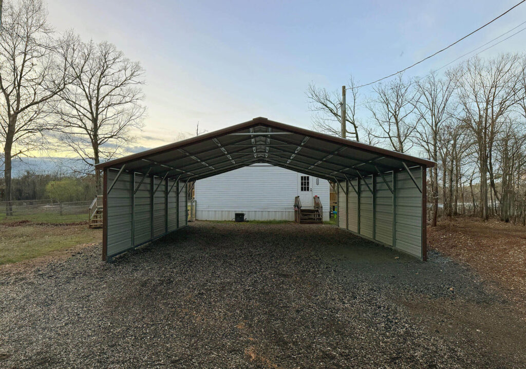 24x30 Vertical Roof Metal Carport