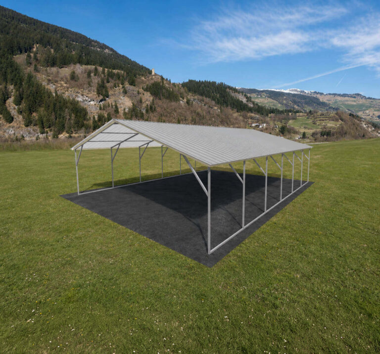 24x30 Vertical Roof Metal Carport