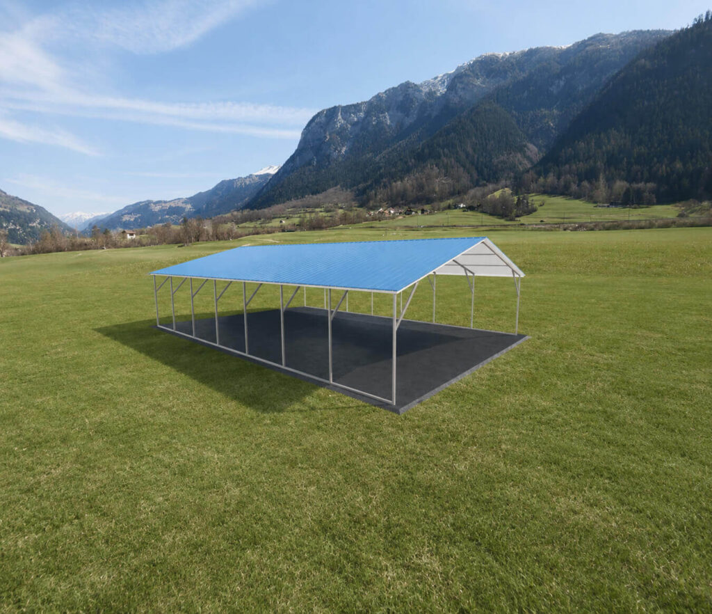 24x35 Vertical Roof Metal Carport