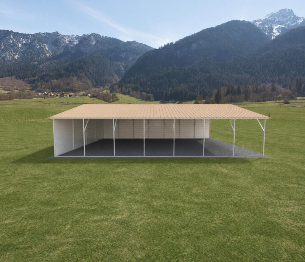 24x35 Vertical Roof Metal Carport
