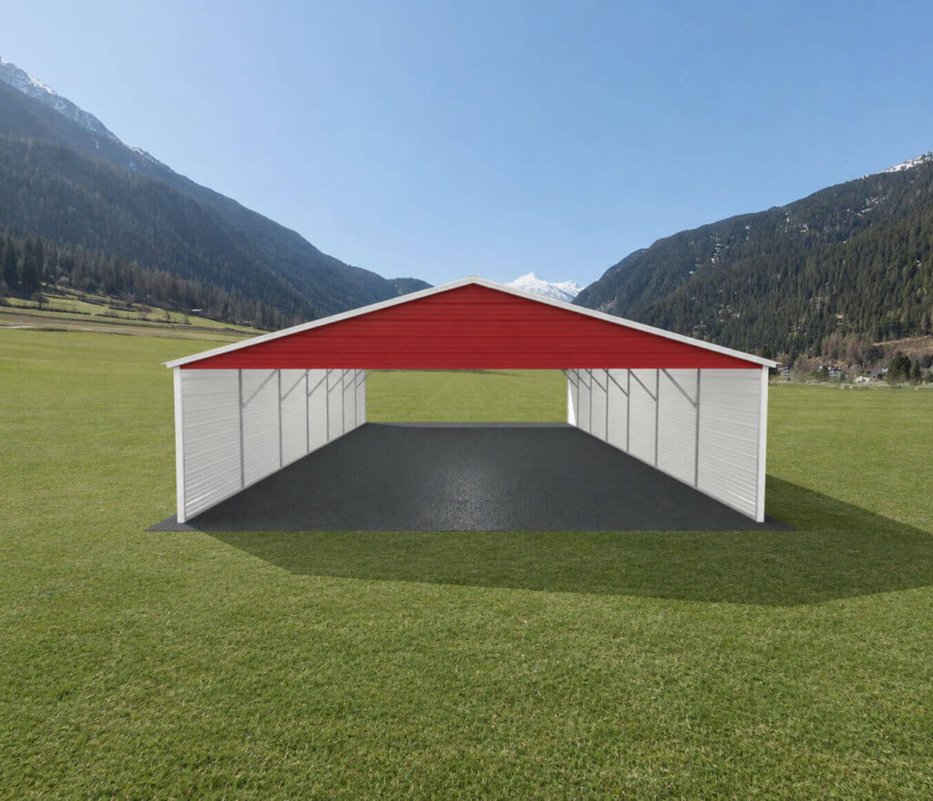 24x35 Vertical Roof Metal Carport