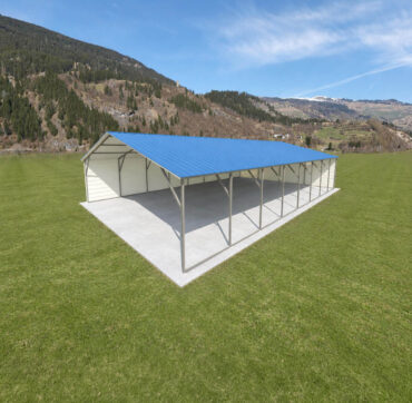 24x40 Vertical Roof Carport North