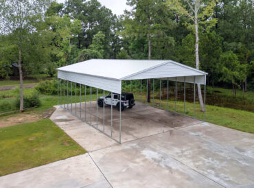 30x40 Vertical Roof Triple Wide Metal Carport