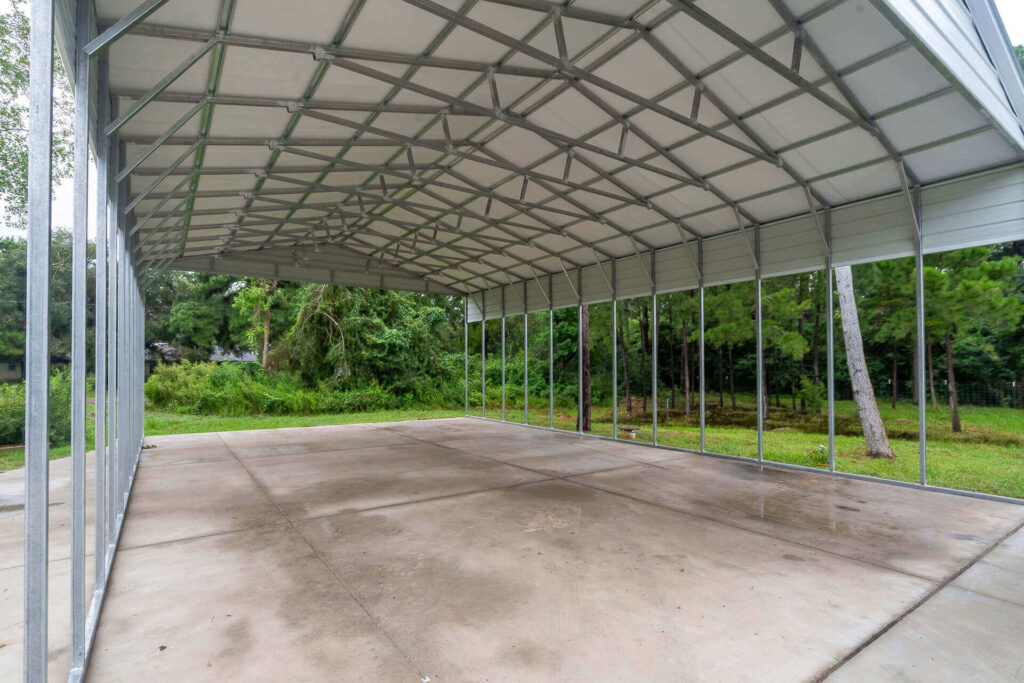 30x40 Vertical Triple Wide Metal Carport