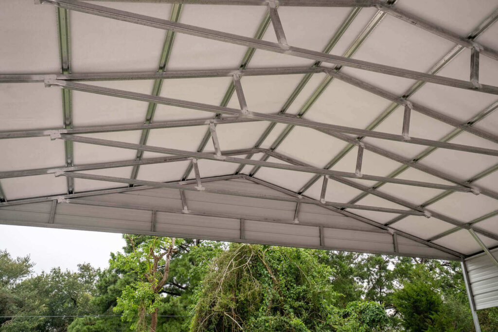 30x40 Vertical Triple Wide Metal Carport