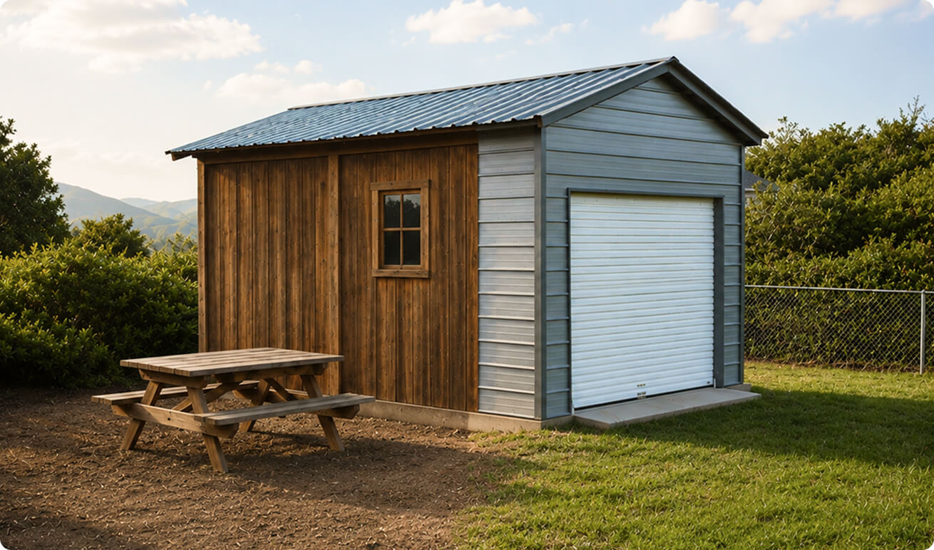 Metal vs Wood Garage