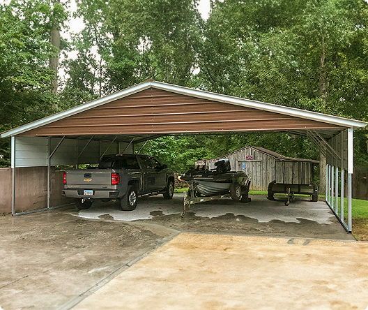 Triple wide carport