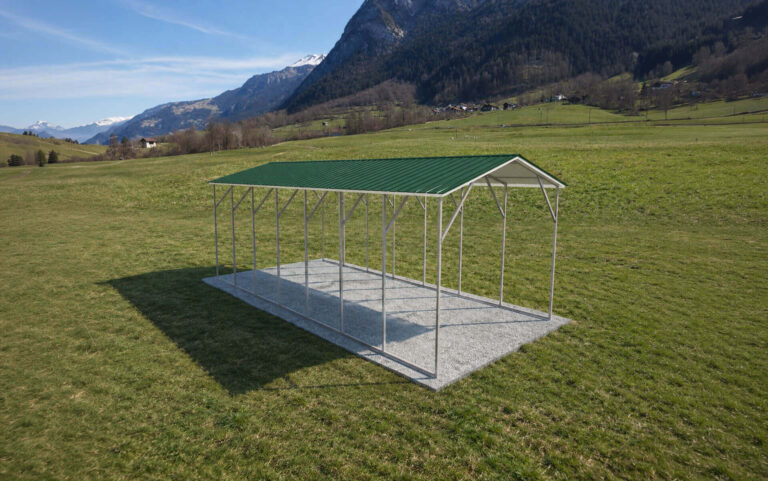 12x25 vertical style metal carport
