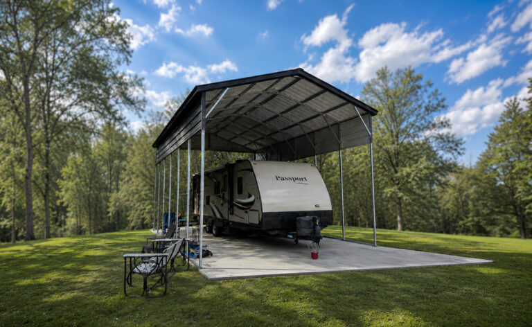 18x30 vertical steel carport