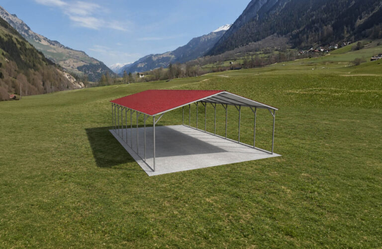 18x30 vertical steel carport