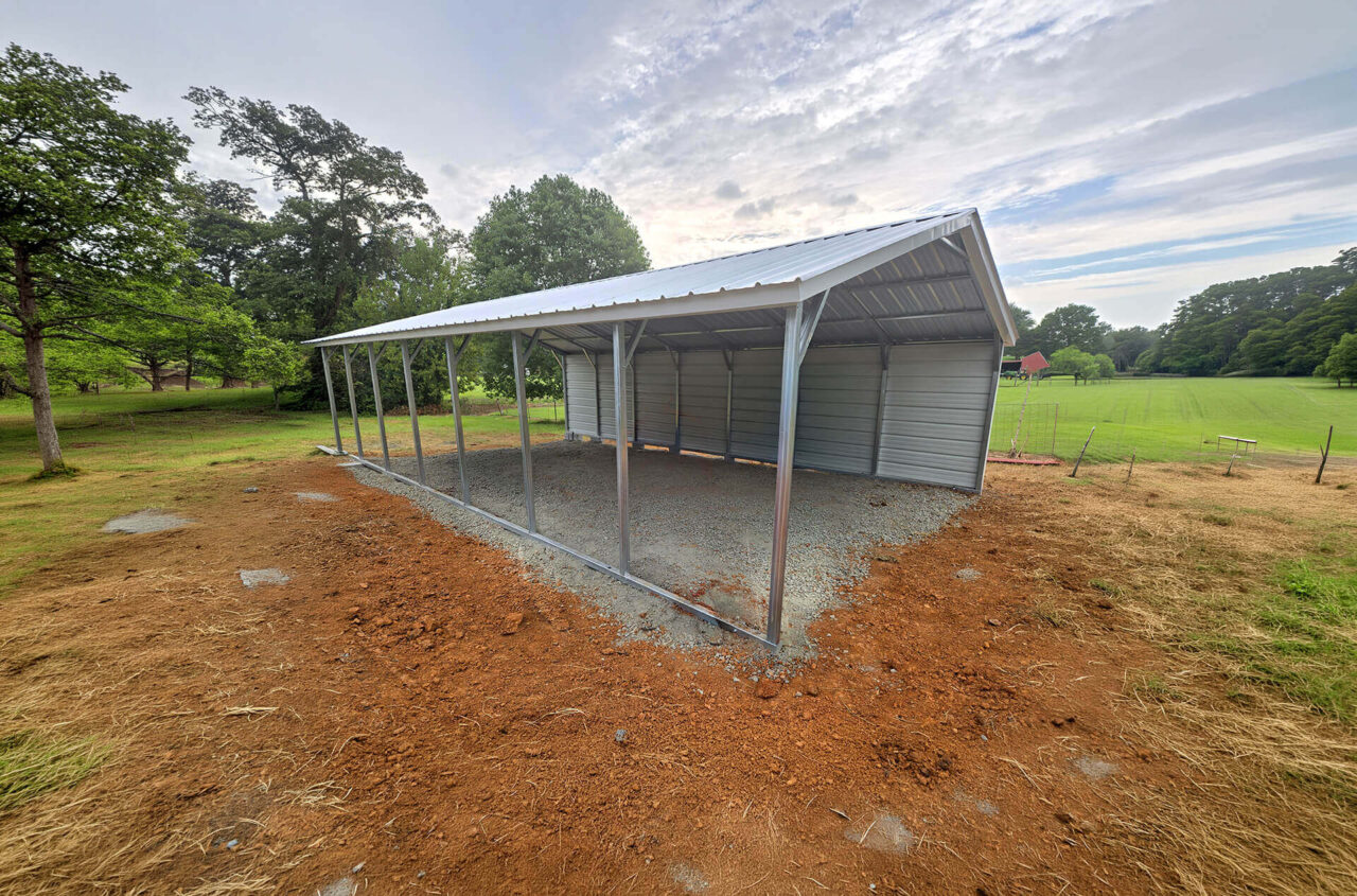 18x35 vertical roof metal carport