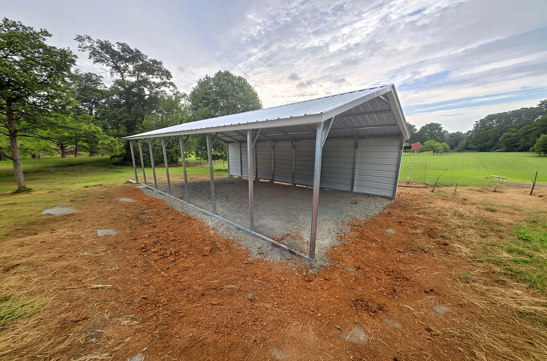 18x35 Vertical Roof Metal Carport - Alan's Factory Outlet