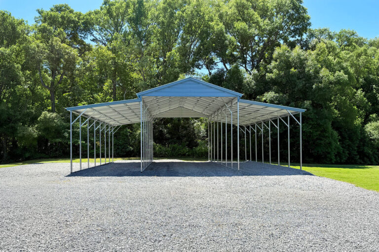 18x35 vertical roof metal carport