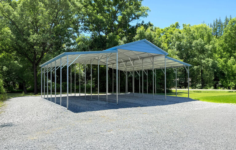 18x35 vertical roof metal carport