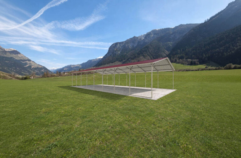 18x40 vertical roof metal carport